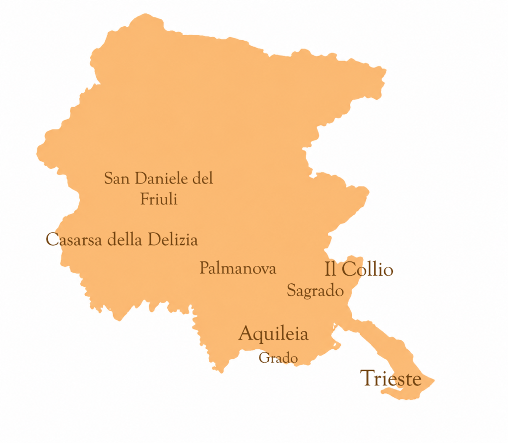cartina friuli letterario