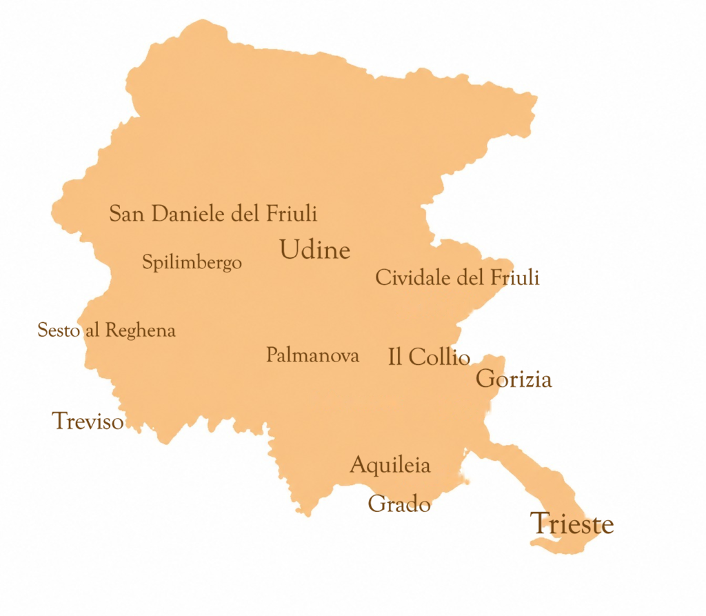 cartina italia del nord est